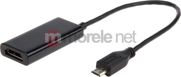 Fotoja e Përshtatës GemBird MicroUSB - HDMI (AMHL003), i zi