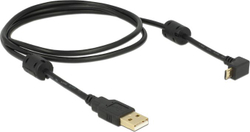 Fotoja e Kabllo DeLock USB-A-microUSB, 1m, e zezë