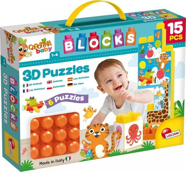 Fotoja e Blloqe ndërtimi Lisciani Picture Blocks - Carotina Baby, 15 copë