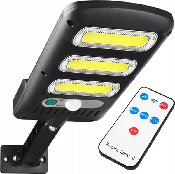 Fotoja e Llambë solare muri LTC, LED COB 24 W, 1800 lm, e zezë