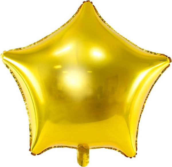 Fotoja e Balon festiv Party Deco , 48cm, me helium, i artë
