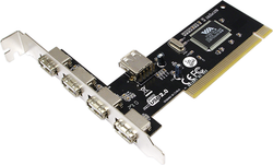 Fotoja e Kartë zgjerimi për kompjuter LogiLink PCI - 5x USB 2.0 (PC0028)