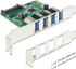 Fotoja e Kontrollues Delock PCIe 2.0 x1 - 4x USB 3.0 (89360), Picture 1