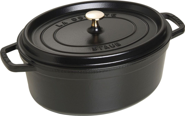 Fotoja e Tenxhere ovale Staub, 5.5l, e zezë