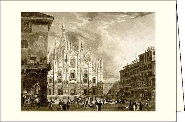 Fotoja e Kartolinë me zarf Rossi, Piazza del Duomo