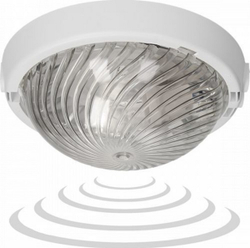 Fotoja e Ndriçues me sensor levizjeje Orno 8080T-TRIO / MS / PL, 75 W, E 27, i bardhë