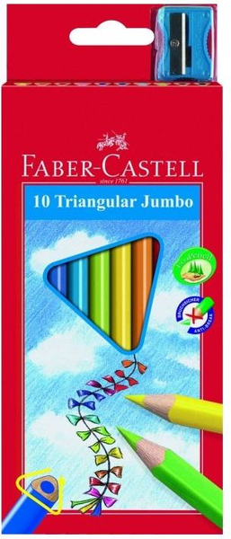 Fotoja e Ngjyra druri Faber-Castell, 10 ngjyra