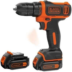 Fotoja e Burmashinë Black&Decker BDCDD12KB 10.8 V 2 x 1.5 Ah, e zezë/portokalli