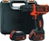 Fotoja e Burmashinë Black&Decker BDCDD12KB 10.8 V 2 x 1.5 Ah, e zezë/portokalli, Picture 2