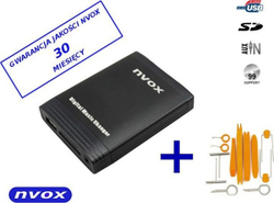 Fotoja e Ndërrues dixhital Nvox MP3 emulator USB SD HYUNDAI KIA 13PIN, i zi