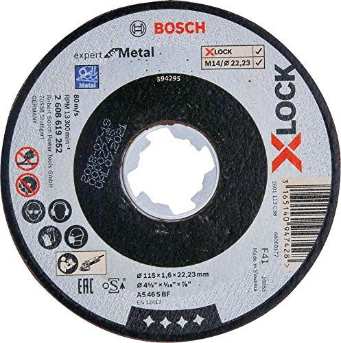 Fotoja e Disk prerës Bosch X-LOCK, 115 x 1.6 x 22.23 mm