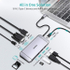 Fotoja e Docking station Choetech HUB HUB-M15, 9in1, 3x USB-A 3.0, HDMI 4K, VGA, PD 100W, RJ45, Picture 2