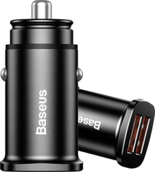 Fotoja e Karikues për veturë Baseus Square 2x USB-A 5A, i zi