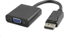 Fotoja e Përshtatës PremiumCord DisplayPort - D-Sub (VGA), i zi