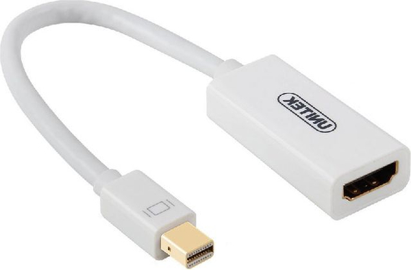 Fotoja e Përshtatës Unitek DisplayPort Mini - HDMI Y-6331, i bardhë