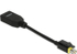 Fotoja e Përshtatës Delock AV DisplayPort Mini në DisplayPort, i zi, Picture 1