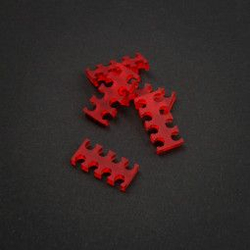 Fotoja e Organizues kabllosh King Mod Services (ZUUV-188), 5 copë, 3 mm, të kuq