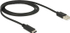 Fotoja e Kabllo Delock 83600, USB-A në USB-C, 1m, e zezë, Picture 1