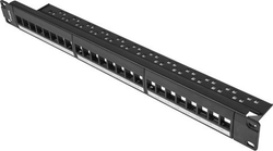 Fotoja e Panel për server Lanberg PPKS-1124-B 1U 19, 24x, i zi