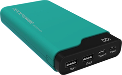 Fotoja e Powerbank Realpower PB-15000C, 15000mAh, i gjelbër