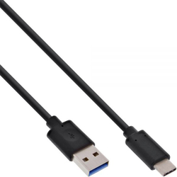 Fotoja e Kabllo InLine USB-A - USB-C, 0.5 m, e zezë