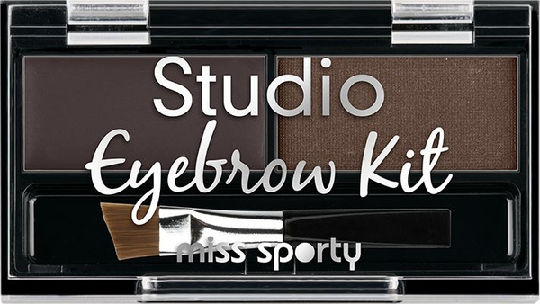 Fotoja e Paletë hijesh për vetulla Miss Sporty Studio Eyebrow Kit, 001 Medium Brown, 1.1 g
