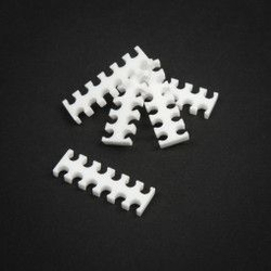 Fotoja e Mbajtës kablloje King Mod Services, 12 vrima, 4 mm, i bardhë, 5 copë (ZUUV-175)
