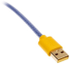 Fotoja e Kabllo Ducky Premicord, USB-C/USB-A, 1,8m, e purpurtë/kaltër, Picture 4