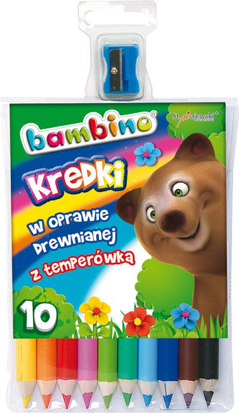 Fotoja e Set ngjyra druri +mprehëse Majewski BAMBINO, 10 ngjyra