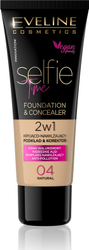 Fotoja e Fondacion për makijazh Eveline Selfie Time 2in1 04 Natural, 30ml