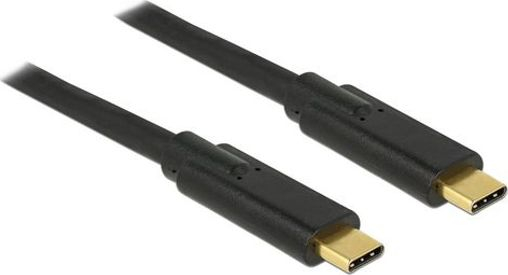 Fotoja e Kabllo Delock USB-C - USB-C, 2m, e zezë