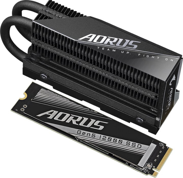 Fotoja e Disk SSD Gigabyte AORUS 12000 SSD 1TB NVMe Gen5 HeatSink