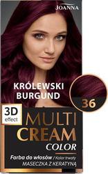 Fotoja e Ngjyrë për flokë Joanna Multi Cream Color, Nr. 36 Royal Burgundy