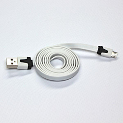 Fotoja e Kabllo USB USB-A - microUSB 1 m, e bardhë