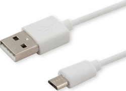 Fotoja e Kabllo Savio USB-A në microUSB, 1m, e bardhë