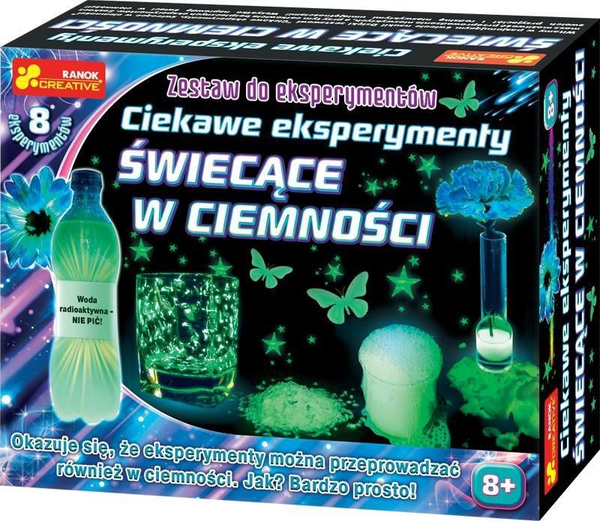 Fotoja e Set eksperimentesh që shkëlqejnë në errësirë Ranok, 8 copë