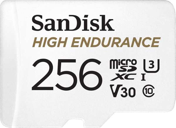 Fotoja e Kartë memorie SanDisk MicroSDXC High Endurance Monitoring, 256 GB