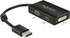 Fotoja e Përshtatës AV DeLock DisplayPort, HDMI në D-Sub (VGA) në DVI-D 0, 15 m, i zi, Picture 1