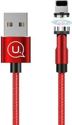 Fotoja e Kabllo Usams, USB-A/Lightning, 1 m, e kuqe