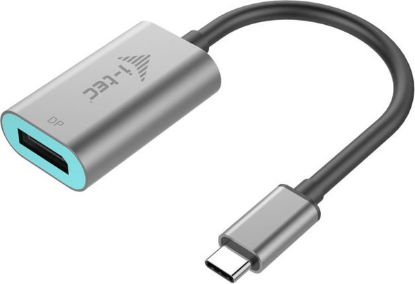Fotoja e Përshtatës I-TEC USB C - DisplayPort C31METALDP60HZ, i argjendtë