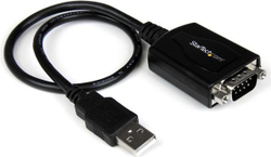 Fotoja e Kabllo StarTech USB-A to DB-9, 0.4m, e zezë