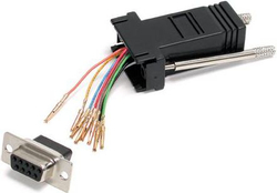 Fotoja e Përshtatës modular StarTech, DB9 - RJ45, i zi