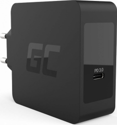 Fotoja e Karikues Green Cell CHAR09, 1x USB-C, 3A, i zi