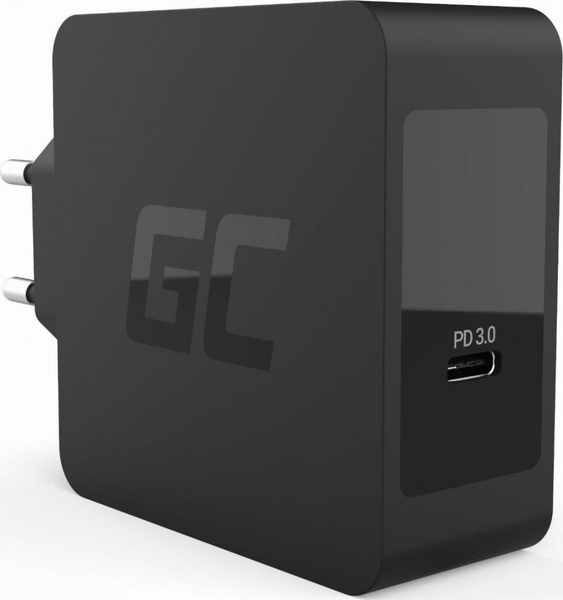 Fotoja e Karikues Green Cell CHAR09, 1x USB-C, 3A, i zi