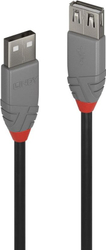 Fotoja e Kabllo Lindy USB-A – USB-A, 0.5 m, e zezë