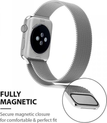 Fotoja e Rrip Crong Milano për orë Apple Watch, 42-44 mm, i zi