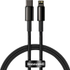 Fotoja e Kabllo Baseus, USB-C në Lighting, 1m, e zezë, Picture 1