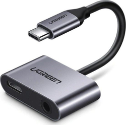 Fotoja e Përshtatës USB Ugreen USB-C, 3.5mm, i argjendtë