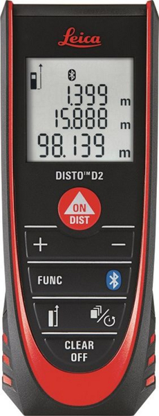 Fotoja e Matës me lazer Leica Geosystems Disto D2, i kuq