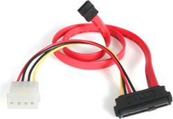 Fotoja e Kabllo StarTech SFF 8482 - SATA SAS729PW18, 0.45m, e kuqe